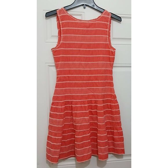 Max studio specialty products womens medium peach  coral smocked shift dress - Picture 4 of 8